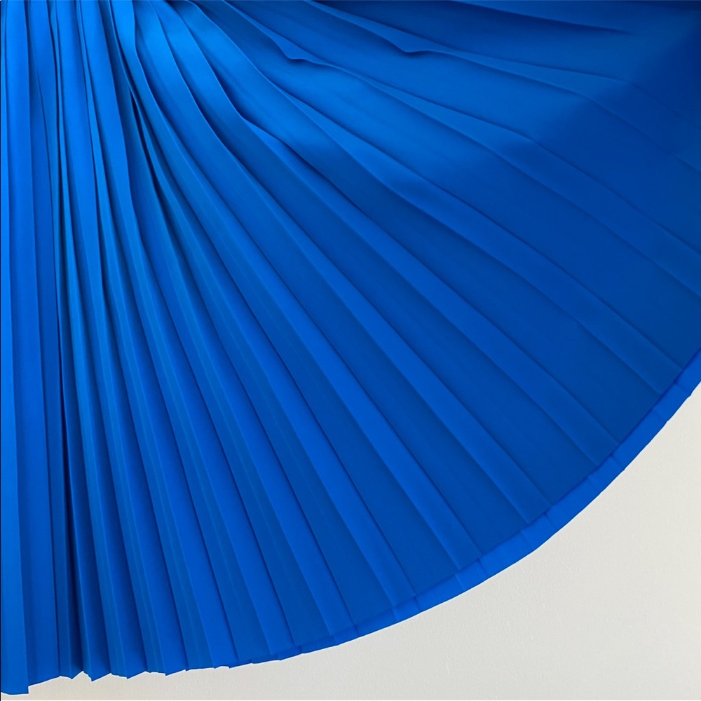 Kate Spade Saturday blue pleated skater mini skirt - Picture 6 of 9